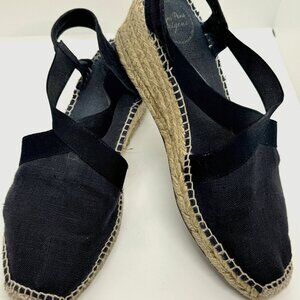 Roni Pons Origins - Navy Linen Espadrilles - Size 40/8.5